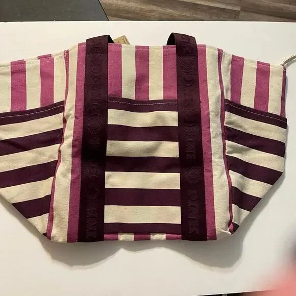 NWT PINK Tote Bag Pink and Purple Great for Travel - Picture 3 of 7